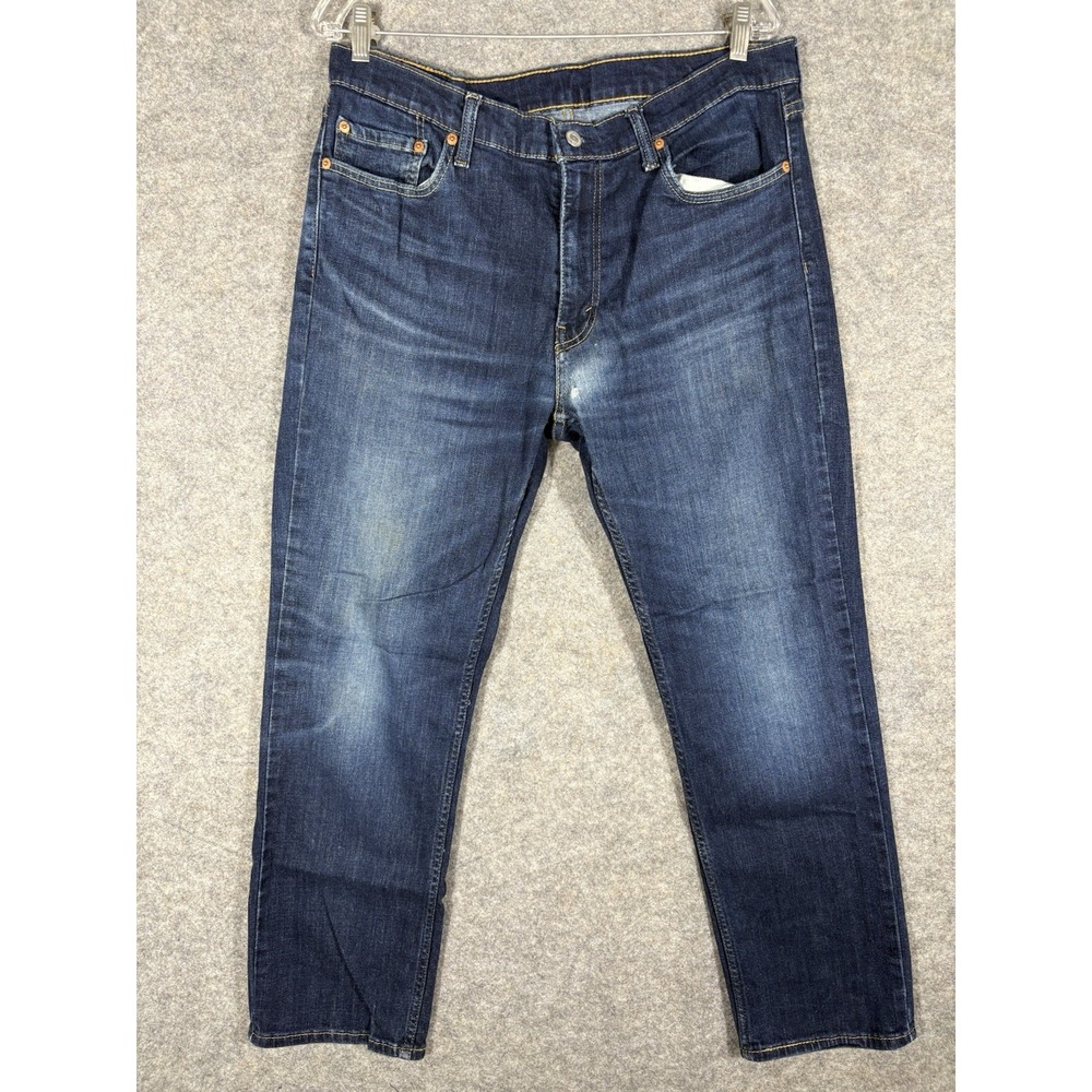Levis Jeans Mens 36x30 Blue Denim 511 Slim Straight Medium Wash American Stretch
